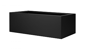 Bloembak vlak - 60x150x40 cm Grafiet zwart