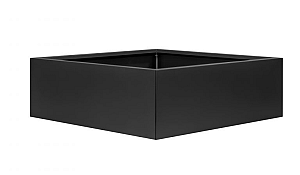 Bloembak vlak - 210x210x40 cm Grafiet zwart