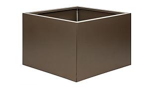 Bloembak vlak - 60x60x40 cm Supra bruin
