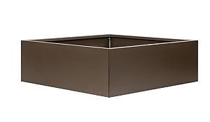 Bloembak vlak - 210x210x40 cm Supra bruin