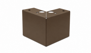 Poten set - 9.5 cm hoog Supra bruin