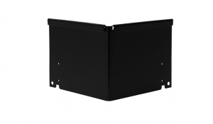 Inwendige hoek Kantopsluiting Single / Single flex 10 cm - Grafiet zwart