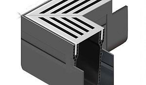 ACO Slim-Line hoekst.incl.blank alu rstr
