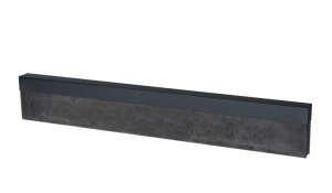 U-profiel Antraciet gelijkzijdig 220 cm - voor opsluitband 6 cm