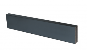 U-profiel Antraciet ongelijkzijdig 220 cm - voor opsluitband 6 cm