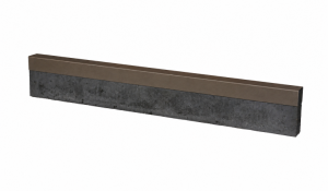 U-profiel Supra Bruin gelijkzijdig 300 cm - voor opsluitband 5 cm