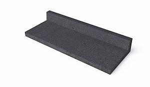 SCHELLEVIS ® OUD HOLL. TRAPTREDE L-VORM 100X40X15 CM ANTRACIET