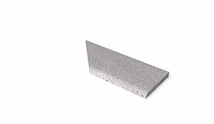 SCHELLEVIS ® OUD HOLL. ZWEMBADRAND HOEK RECHTS (100/60X40X5 CM) GRIJS