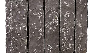 Palissade Vietn. basalt 2.0, zwart, 50x12x12 cm gekloofd