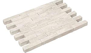 Waalformaat Travertin Ivory Cream 20x5x5 cm soft finish, kanten verouderd