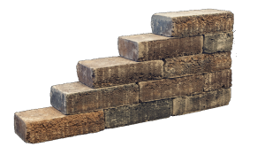 PILESTONE LINE WALNUT 40X15X10CM