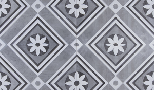 GeoCeramica® 60x60x4 Concreet Flower dec