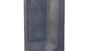 L-Hoeksteen Zwart 100x40x40cm