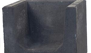 U-Hoeksteen Zwart 40x50x40cm