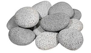 Beach Pebbles light grey 3-6 cm Pallet (20kg zak)