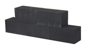 Patioblok Antraciet 30x15x15cm strak