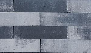 Patioblok strak 60x15x15 cm grijs/zwart