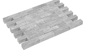 Waalformaat Vietnamese hardsteen 20x5x5 cm grof geschuurd, kanten gezaagd met facet