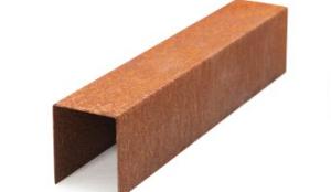Opsluitband afdekker 6x200x6,5 cm Corten