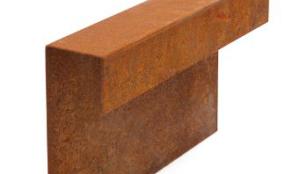 Stapelblok afdek 15x200x5/43 cm Corten