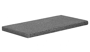 Zwembadrand Tibet Dark Grey 60x30x3 cm, gevlamd, met bullnose