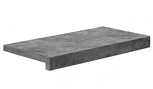 Zwembadrand Spotted Bluestone 60x30x5/2,5 cm, gevlamd, voorzijde gezoet