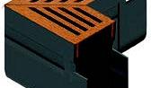 SlimLine hoekstuk + Corten rooster