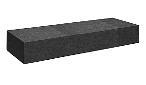 Bloktrede Vietnam Black 100x35x15 cm rondom gevlamd, met facet