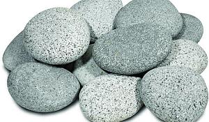 Beach Pebbles (plat) grijs 3-6 cm, in MINI Gaas