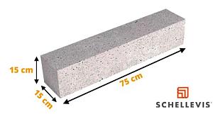 SCHELLEVIS ® OUD HOLL. STAPELELEMENT 75X15X15 CM CREME