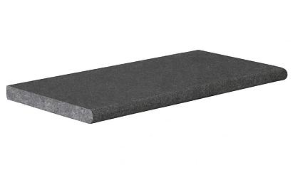 Zwembadrand Vietnam Black 60x30x3 cm, riven, met bullnose