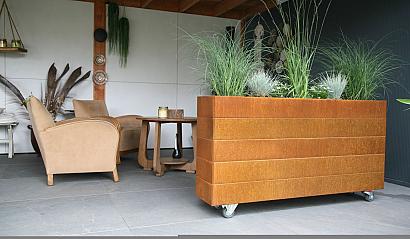 Plantenbak Modulair Corten 270x150x70 cm
