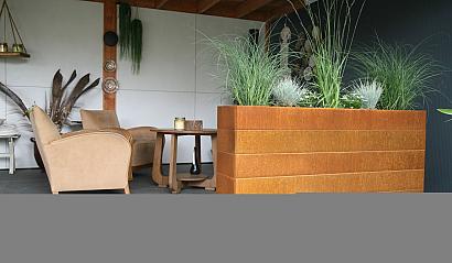 Bloembak Modulair - 300x60x70 cm Corten