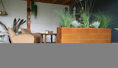 Bloembak Modulair - 300x210x56 cm Corten