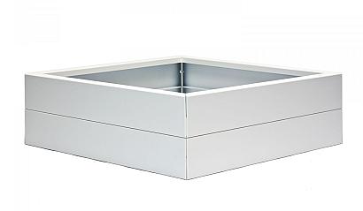 Bloembak Modulair - 120x120x28 cm Wit
