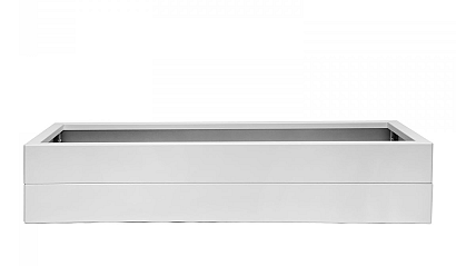 Bloembak Modulair - 150x30x28 cm Wit