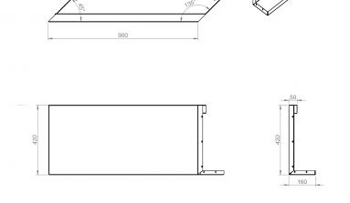 Parallel paneel-R (E) 90x42 cm