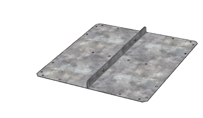 Bodem - 60x60 cm Verzinkt