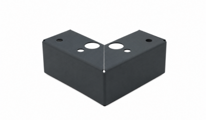 Poten set - 5 cm hoog Antraciet