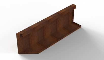 Uitwendig hoekpaneel-R (B) 90x28 cm