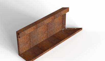 Inwendig hoekpaneel-L (C) 60x28 cm