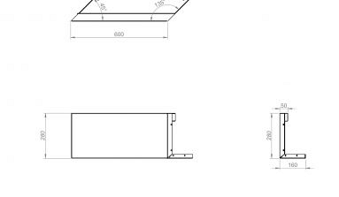Parallel paneel-R (E) 60x28 cm