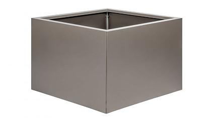 Bloembak vlak - 60x60x60 cm Taupe