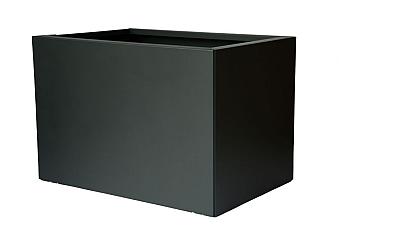 Bloembak vlak - 90x90x60 cm Grafiet zwart