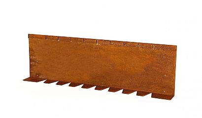 Kantopsluiting Single flex (flg) 300x16.5 cm Corten