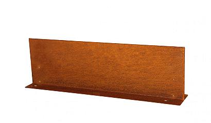 Kantopsluiting Double (flg) 300x16.5 cm Corten