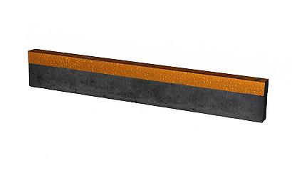 U-profiel Corten gelijkzijdig 220 cm - voor opsluitband 5 cm