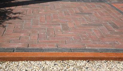 U-profiel Corten gelijkzijdig 220 cm - voor opsluitband 5 cm