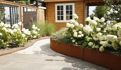 Borderpaneel Flex 56 cm + toebehoren - 220x56x3.5 cm (LxHxB) Corten