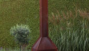 Cortenstaal tuinkachel